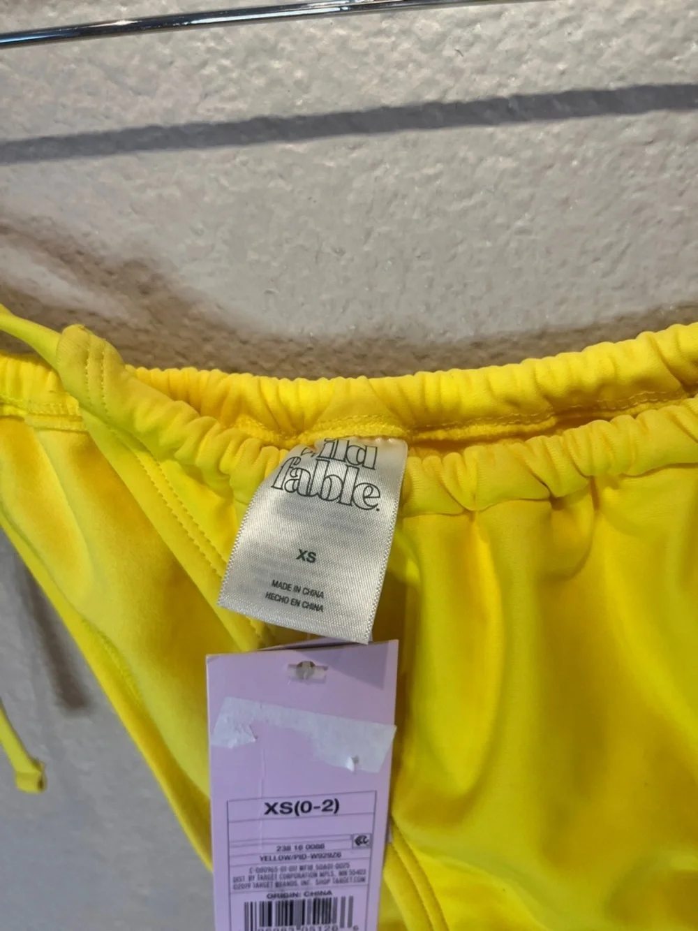 New Wild Fable Bikini Bottoms Yellow String Ties Size XS NWT